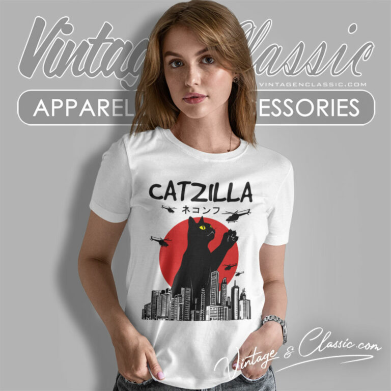 Catzilla Shirt Crazy Cat Monster Women T Shirt Catzilla Shirt Crazy Cat Monster Women T Shirt