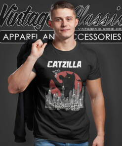 Catzilla Vintage Japanese T Shirt