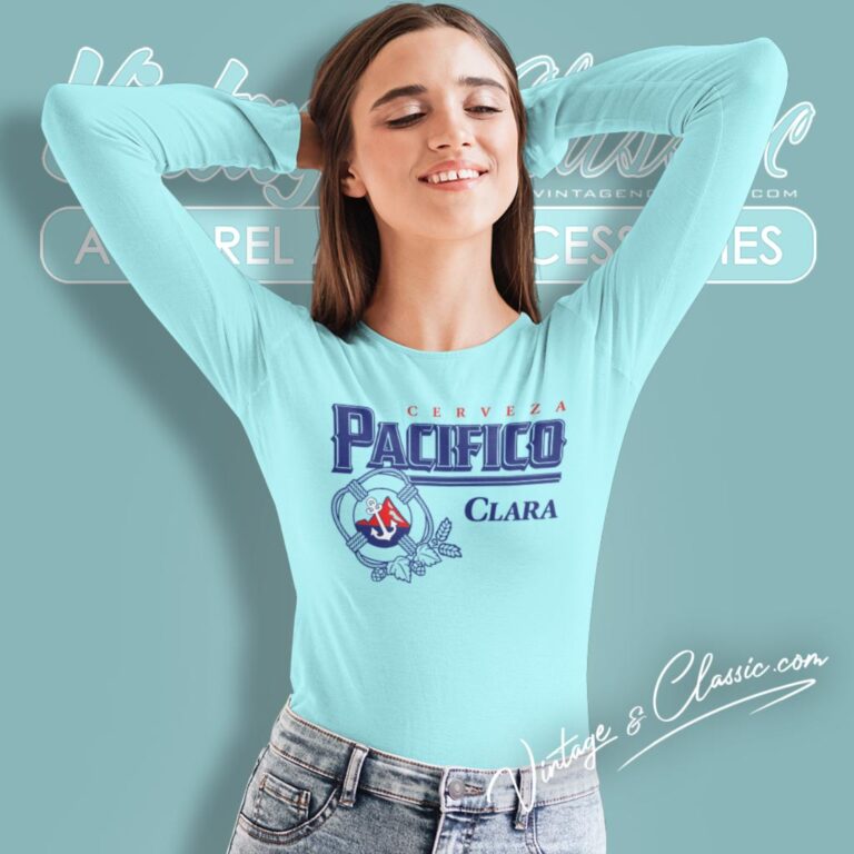 Cerveza Pacifico Clara Beer Long Sleeve Tee Cerveza Pacifico Clara Beer Long Sleeve Tee