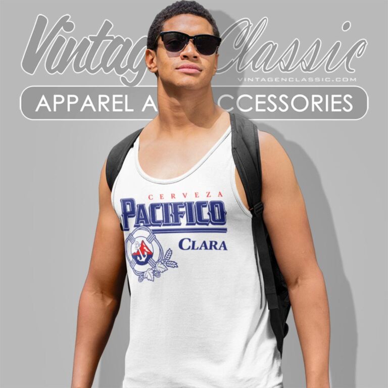 Cerveza Pacifico Clara Beer Tank Top Racerback Cerveza Pacifico Clara Beer Tank Top Racerback