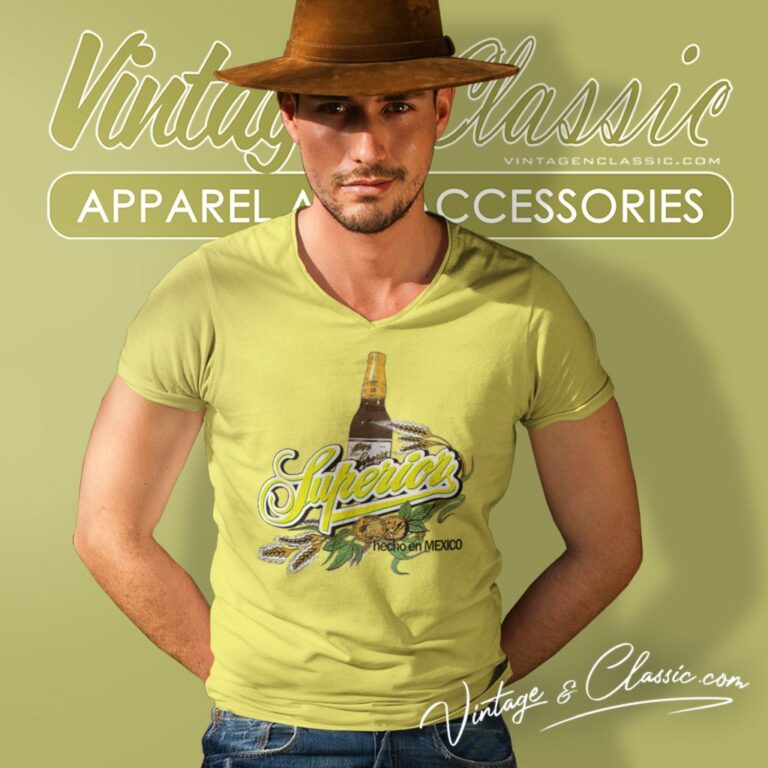 Cerveza Superior Mexican Beer V Neck TShirt Cerveza Superior Mexican Beer V Neck TShirt