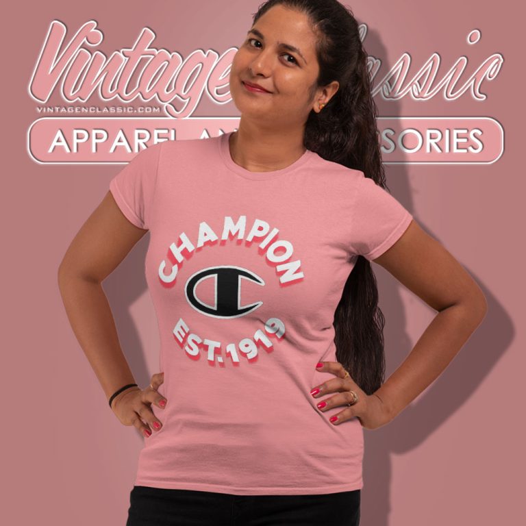Champion Est1919 Logo Women T Shirt Champion Est1919 Logo Women T Shirt