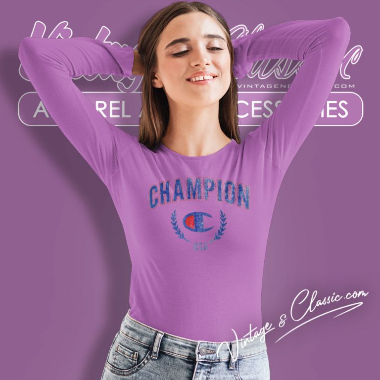 Champion Graphic Laurel Logo Long Sleeve Tee Champion Graphic Laurel Logo Long Sleeve Tee
