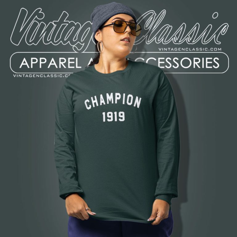 Champion Logo 1919 Basic Long Sleeve Tee Champion Logo 1919 Basic Long Sleeve Tee