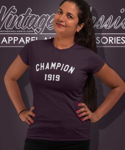 Champion Logo 1919 Basic Women T Shirt