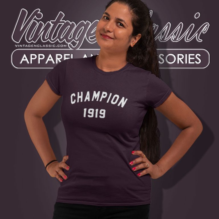 Champion Logo 1919 Basic Women T Shirt Champion Logo 1919 Basic Women T Shirt