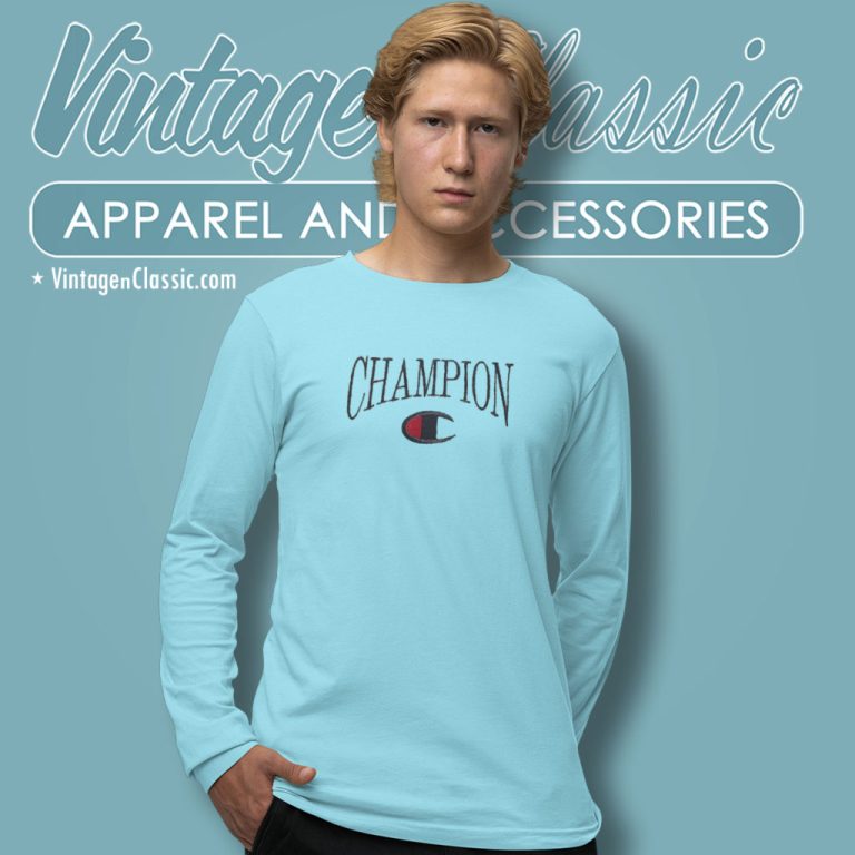 Champion Logo Basic Long Sleeve Tee Champion Logo Basic Long Sleeve Tee