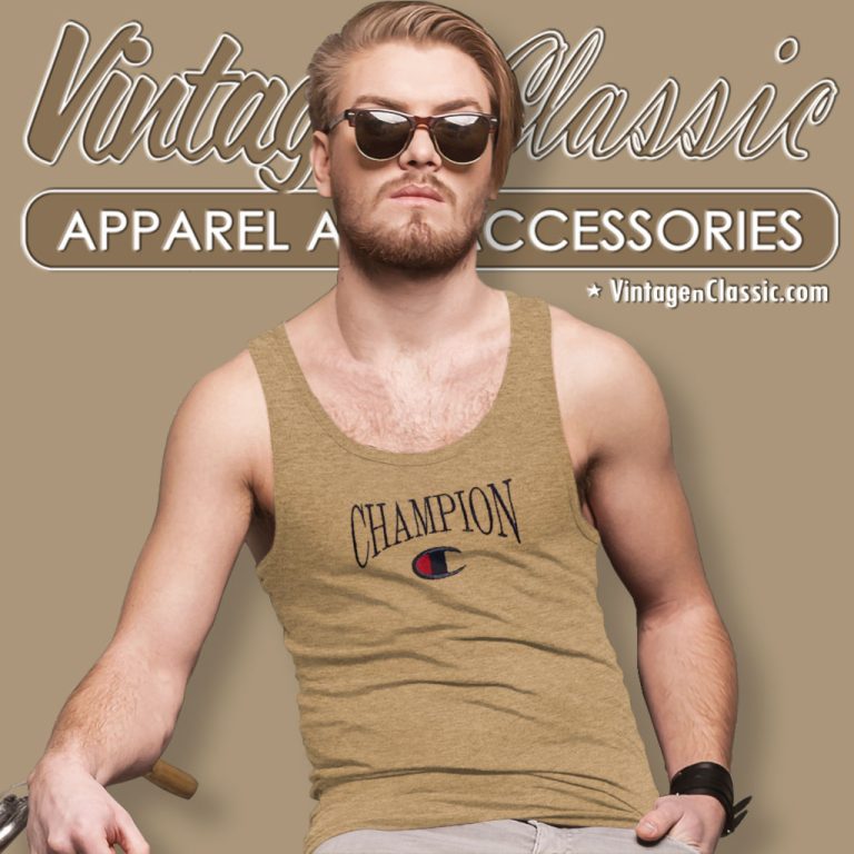 Champion Logo Basic Tank Top Racerback Champion Logo Basic Tank Top Racerback