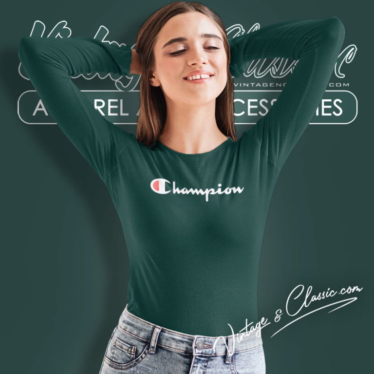 Champion Logo Long Sleeve Tee Champion Logo Long Sleeve Tee