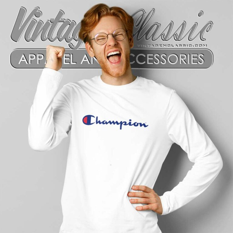 Champion Logo New Long Sleeve Tee Champion Logo New Long Sleeve Tee
