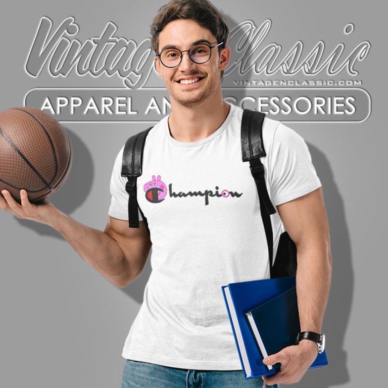 Champion X Peppa Pig Custom T Shirt Champion X Peppa Pig Custom T Shirt