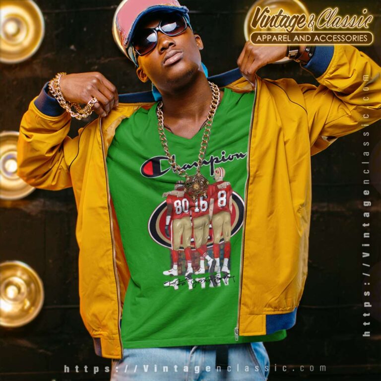 Champions 49ers Jerry Rice Joe Montana Steve Young V Neck TShirt Champions 49ers Jerry Rice Joe Montana Steve Young V Neck TShirt