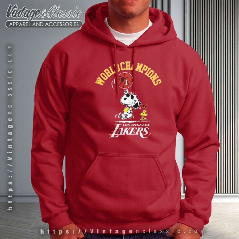 Championship Snoopy Los Angeles Lakers Hoodie Championship Snoopy Los Angeles Lakers Hoodie