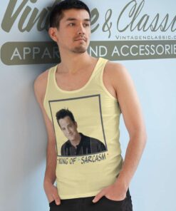 Chandler Bing King Of Sarcasm, Friends TV Show Shirt 6 Chandler Bing King Of Sarcasm Tank Top Racerback