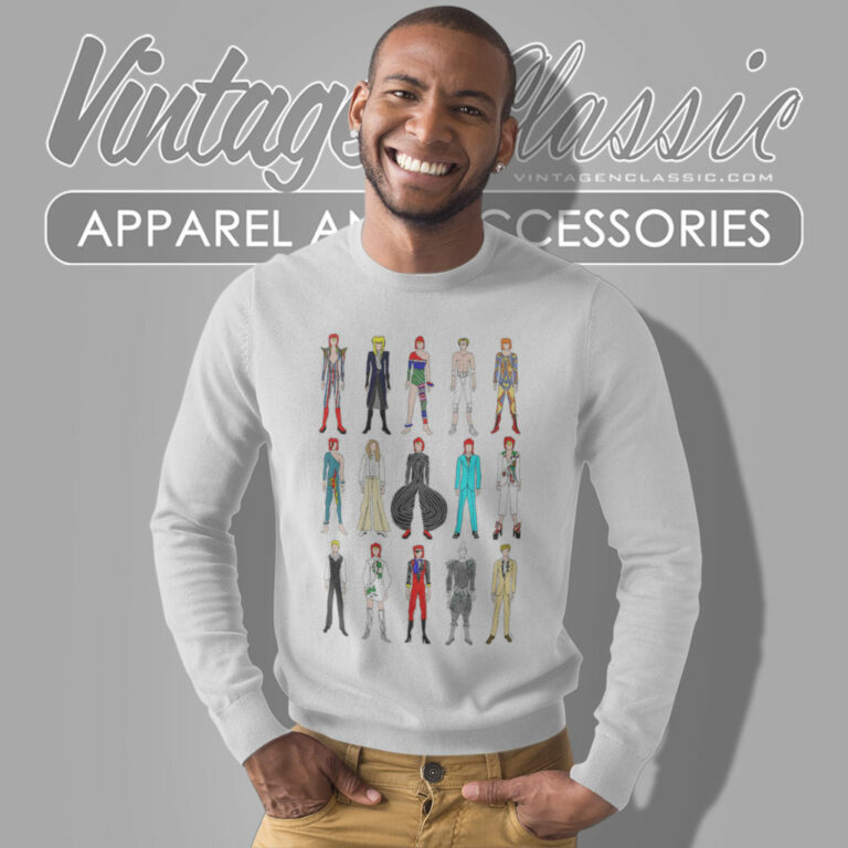 Characters Of David Bowie Shirt Ziggy Stardust Sweatshirt Characters Of David Bowie Shirt Ziggy Stardust Sweatshirt
