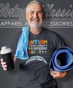 Chargers Nfl Autism Is Not A Disability V Neck TShirt