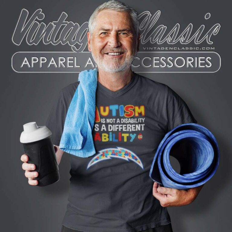 Chargers Nfl Autism Is Not A Disability V Neck TShirt Chargers Nfl Autism Is Not A Disability V Neck TShirt