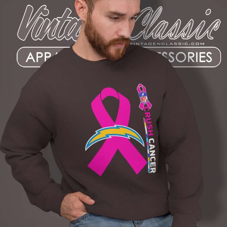 Chargers Nfl Crush Cancer 2023 Sweatshirt Chargers Nfl Crush Cancer 2023 Sweatshirt