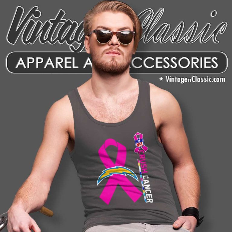 Chargers Nfl Crush Cancer 2023 Tank Top Racerback Chargers Nfl Crush Cancer 2023 Tank Top Racerback