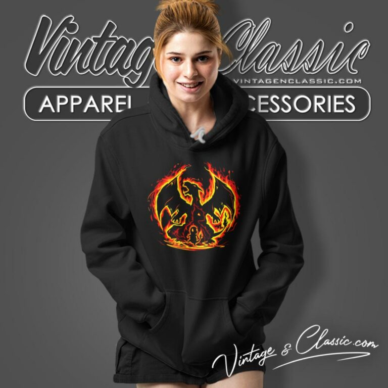 Charizard Fire Evolutions Charmander Evolution Hoodie Charizard Fire Evolutions Charmander Evolution Hoodie