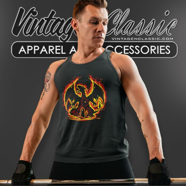 Charizard Fire Evolutions Charmander Evolution Tank Top Racerback Charizard Fire Evolutions Charmander Evolution Tank Top Racerback