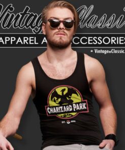Charizard Park Jurassic Park Parody Tank Top Racerback