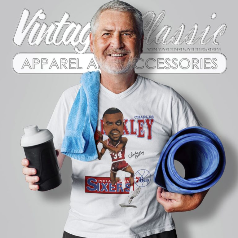 Charles Barkley 34 Philadelphia 76ers V Neck TShirt Charles Barkley 34 Philadelphia 76ers V Neck TShirt