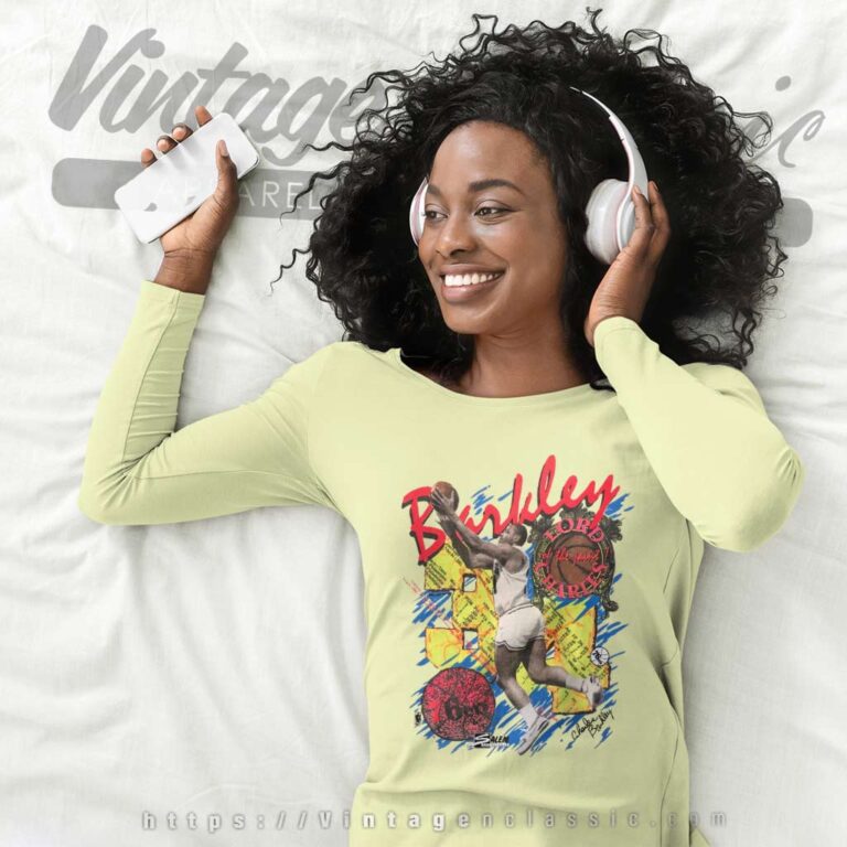 Charles Barkley 76ers Lord Of The Paint Long Sleeve Tee Charles Barkley 76ers Lord Of The Paint Long Sleeve Tee