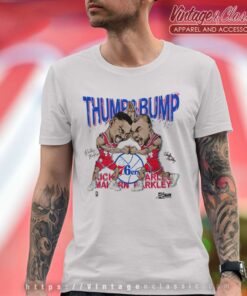 Charles Barkley Rick Mahorn Thump Bump Philadelphia 76ers T Shirt
