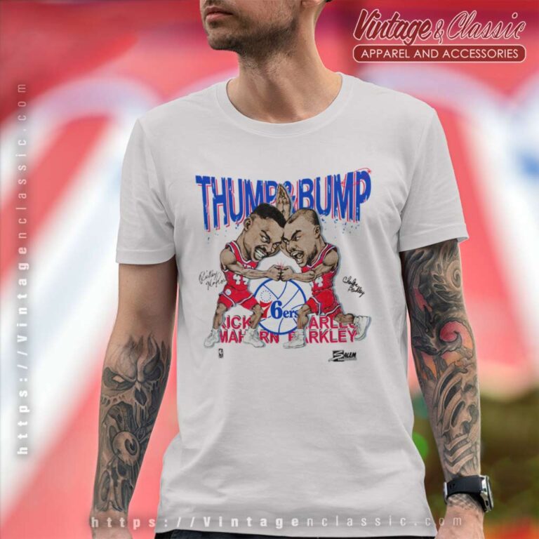 Charles Barkley Rick Mahorn Thump Bump Philadelphia 76ers T Shirt Charles Barkley Rick Mahorn Thump Bump Philadelphia 76ers T Shirt
