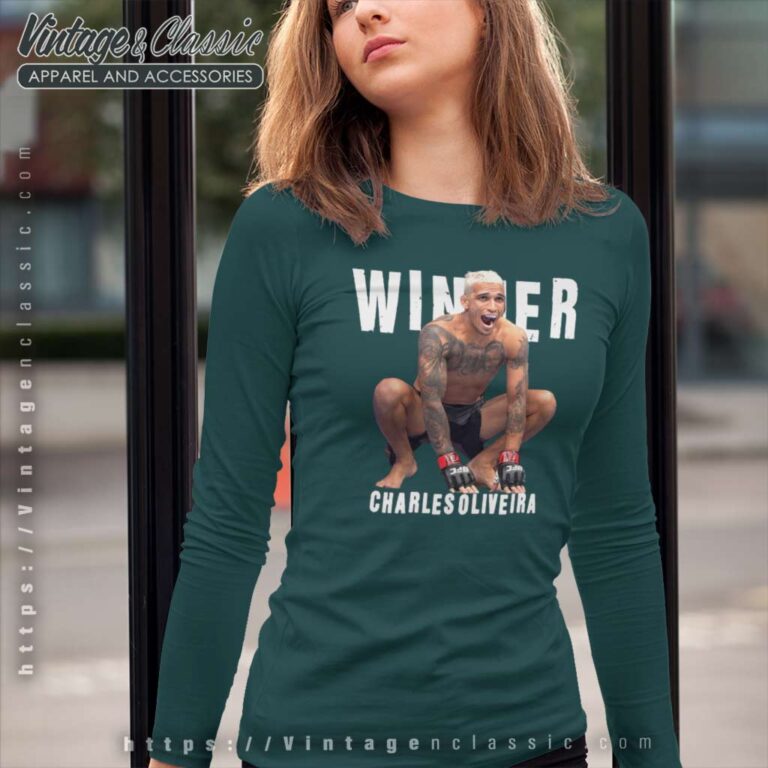 Charles Oliveira Winner Bassic Long Sleeve Tee Charles Oliveira Winner Bassic Long Sleeve Tee