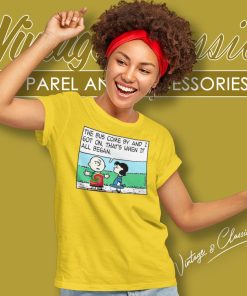 Charlie Brown And Lucy Shirt The Bus Came By And I Got On Women TShirt