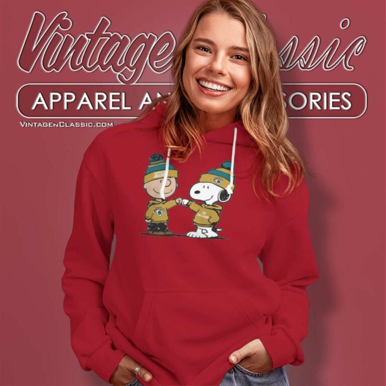 Charlie Brown And Snoopy Jacksonville Jaguars Football Hoodie Charlie Brown And Snoopy Jacksonville Jaguars Football Hoodie