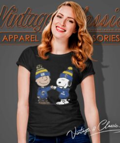 Charlie Brown And Snoopy Los Angeles Rams Football Women TShirt