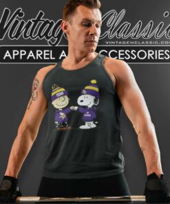 Charlie Brown And Snoopy Minnesota Vikings Nfl Shirt 4 Charlie Brown And Snoopy Minnesota Vikings Nfl Tank Top Racerback