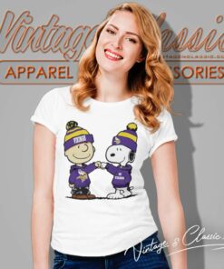 Charlie Brown And Snoopy Minnesota Vikings Nfl Shirt 6 Charlie Brown And Snoopy Minnesota Vikings Nfl Women TShirt