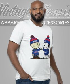 Charlie Brown And Snoopy Nfl Buffalo Bills Football Go Bills Cartoon T Shirt
