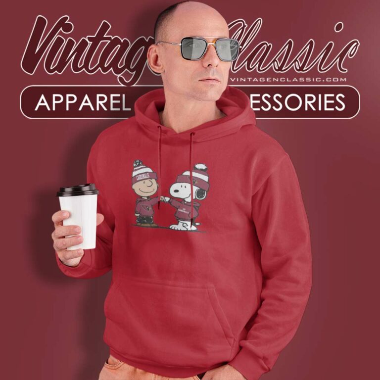 Charlie Brown And Snoopy Wear Hoodie Nfl Cardinals Hoodie Charlie Brown And Snoopy Wear Hoodie Nfl Cardinals Hoodie