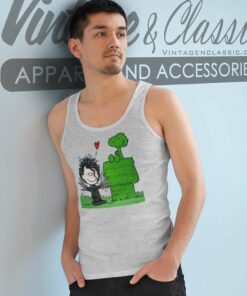 Tree Snoopy Dog House by Charlie Brown Tank Top Racerback