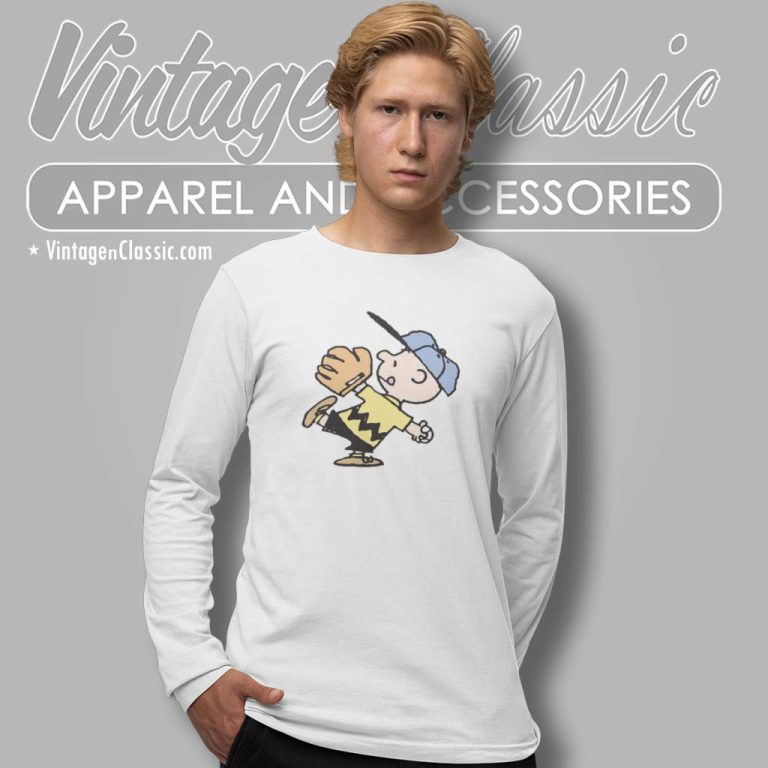 Charlie Brown Baseball Long Sleeve Tee Charlie Brown Baseball Long Sleeve Tee