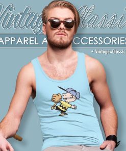 Charlie Brown Baseball Tank Top Racerback