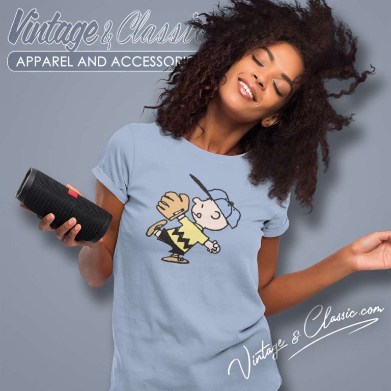 Charlie Brown Baseball Women TShirt Charlie Brown Baseball Women TShirt