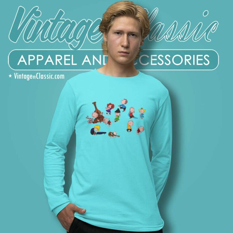 Charlie Brown Christmas Dance Vs Snoopy Long Sleeve Tee Charlie Brown Christmas Dance Vs Snoopy Long Sleeve Tee