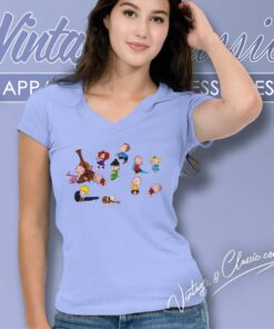 Charlie Brown Christmas Dance Vs Snoopy V Neck TShirt
