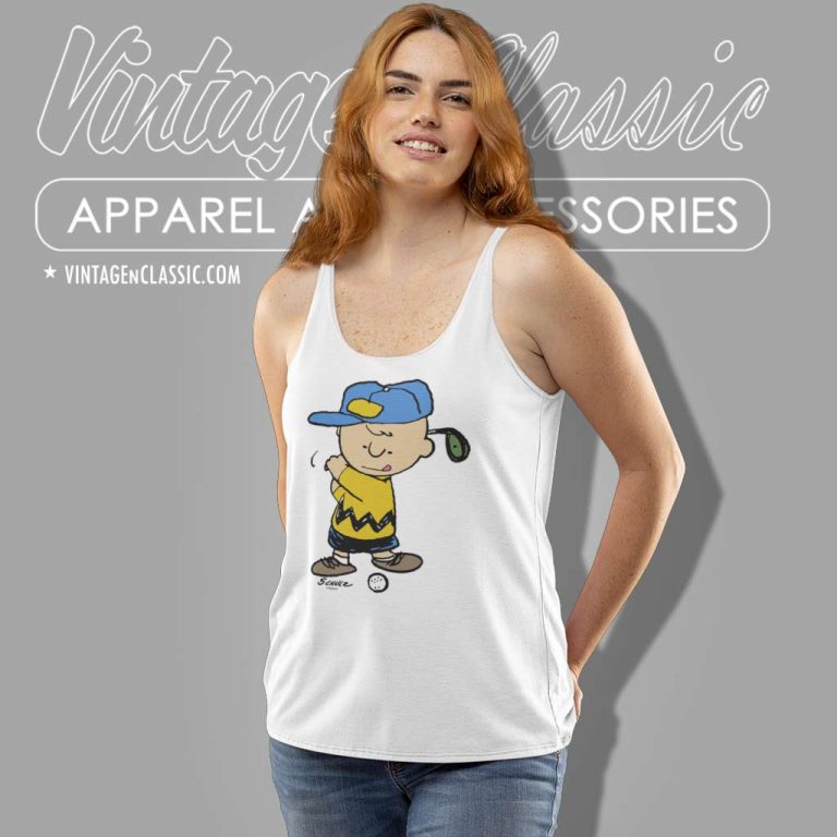 Charlie Brown Golf Tank Top Racerback Charlie Brown Golf Tank Top Racerback