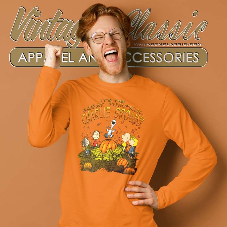 Charlie Brown Shirt Its The Great Pumpkin Long Sleeve Tee Charlie Brown Shirt Its The Great Pumpkin Long Sleeve Tee