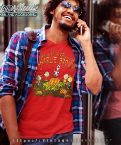Charlie Brown Shirt Its The Great Pumpkin V Neck TShirt