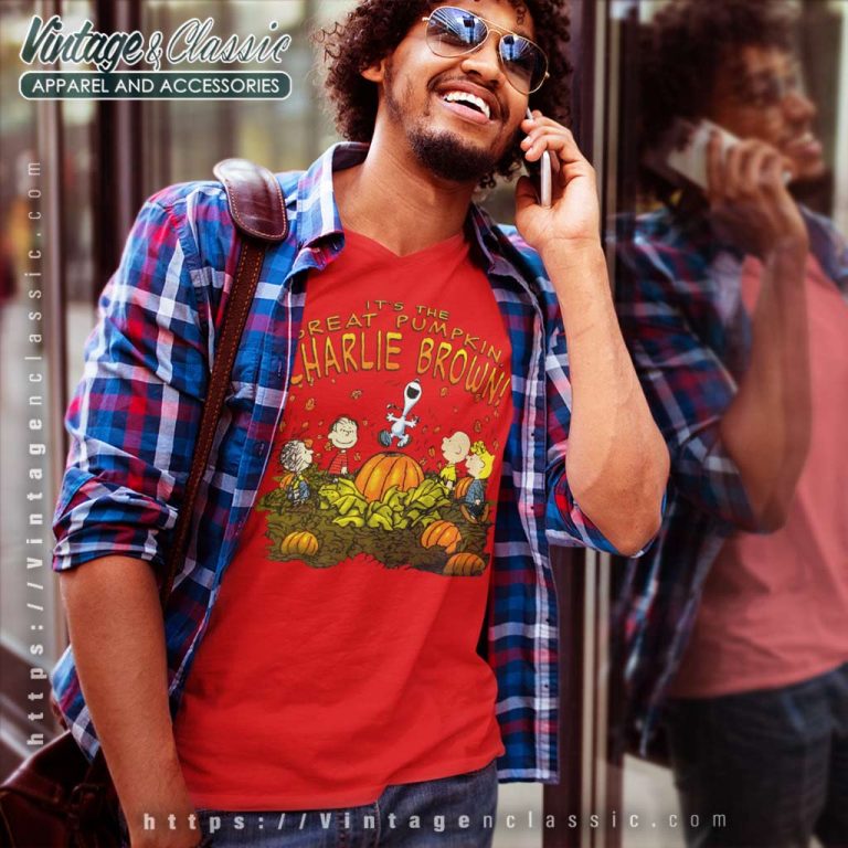 Charlie Brown Shirt Its The Great Pumpkin V Neck TShirt Charlie Brown Shirt Its The Great Pumpkin V Neck TShirt