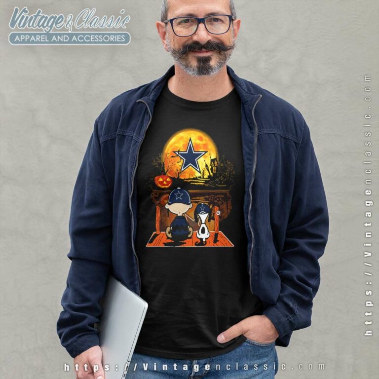 Charlie Brown Snoopy Dallas Cowboys Halloween Long Sleeve Tee Charlie Brown Snoopy Dallas Cowboys Halloween Long Sleeve Tee