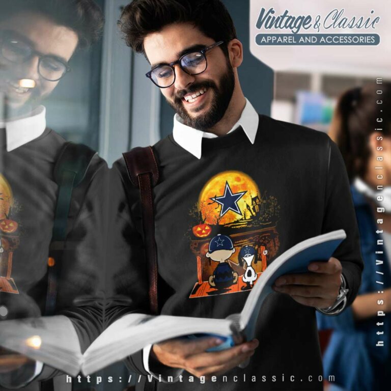 Charlie Brown Snoopy Dallas Cowboys Halloween Sweatshirt Charlie Brown Snoopy Dallas Cowboys Halloween Sweatshirt